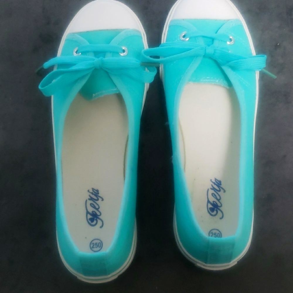 Teerfa aqua canvas low ballet sneakers